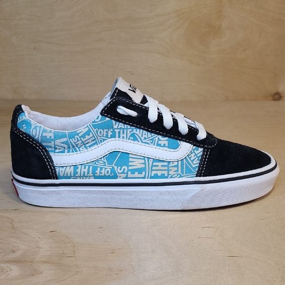 Vans Ward Black and Blue Graphic Sneakers - Picture 1 of 9